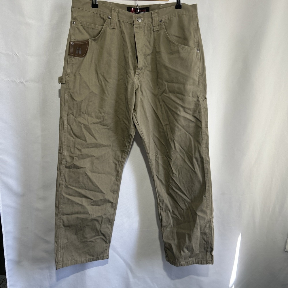 Wrangler Men's 36x30 Riggs Workwear Ripstop Ranger Carpenter Dark Khaki NWOT